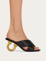 Ferragamo Padded sandal with Gancini heel - Image 5